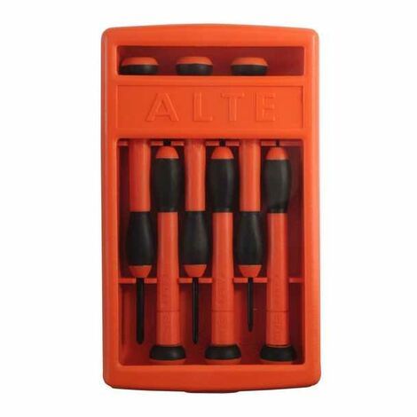 Tournevis horloger coupe+Ph, lot de 6, hauteur 02643