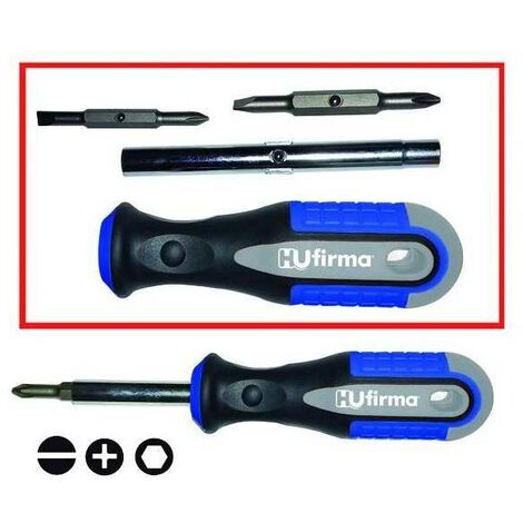 Tournevis Hu-Firma Multibits 6 Embouts Magnétiques
