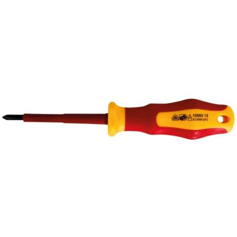 Tournevis Isole 1000 Volts Vde Ph1 X 80mm X 5mm Vde100v - Fischer Darex