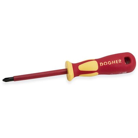 Tournevis isolé, VDE 1000V, CrMo, PH0x60 mm DOGHER 361-PH0-060