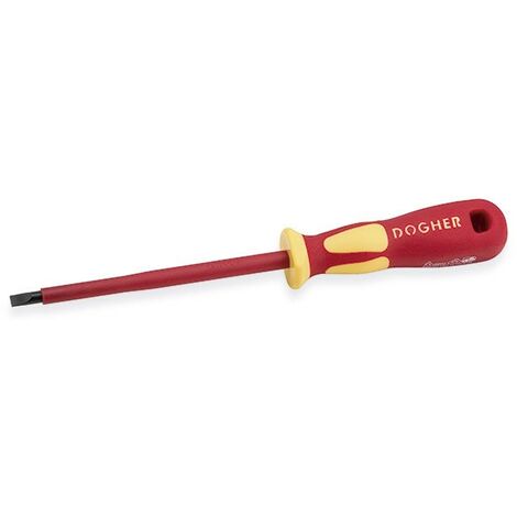 Tournevis isotherme, VDE 1000V, CrMo, 2.5x75 mm  DOGHER 360-025-075