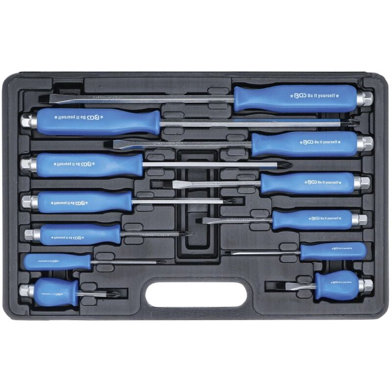 Bgs Do It Yourself - Tournevis a lame traversante bgs diy - jeu de 12 tournevis