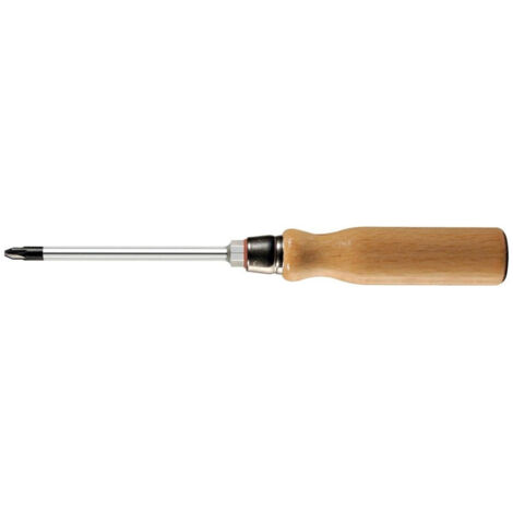 Tournevis manche en bois PZ1x 80mm FORTIS