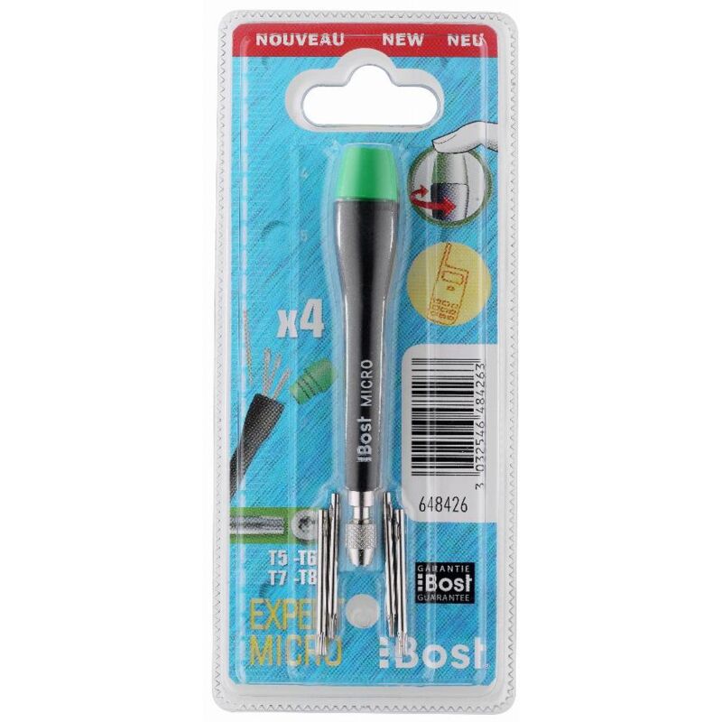 Bost - Tournevis Micro Expert 4 lames Torx 648426