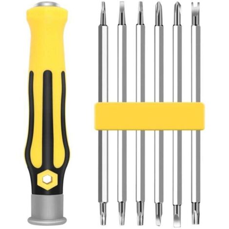 Tournevis Multifonction 12 en 1 Double Tête Torx Forme Spéciale Usage Domestique
