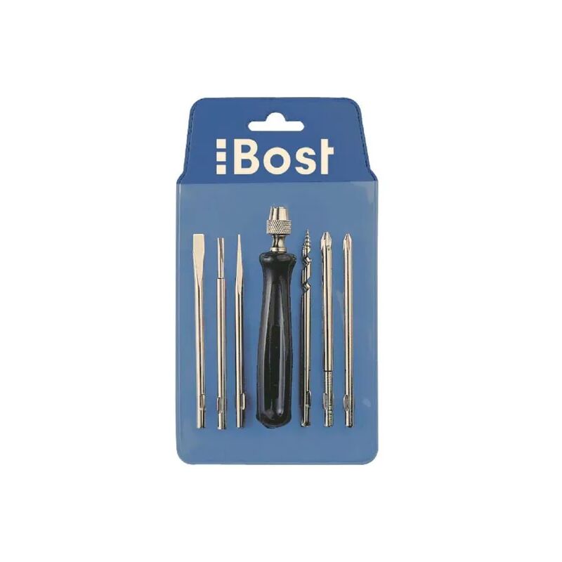 Bost - Destornillador multihojas + estuche 4 hojas 674050