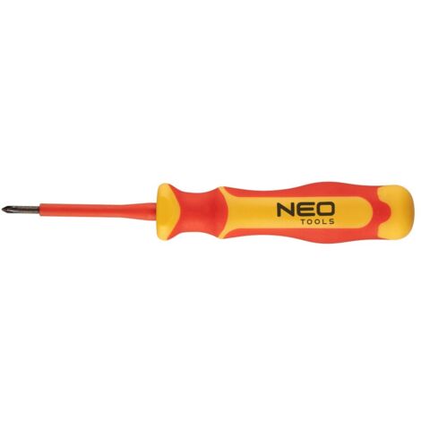 Tournevis neo-tools ph0 x 60 acier S2 1000V certifié VDE