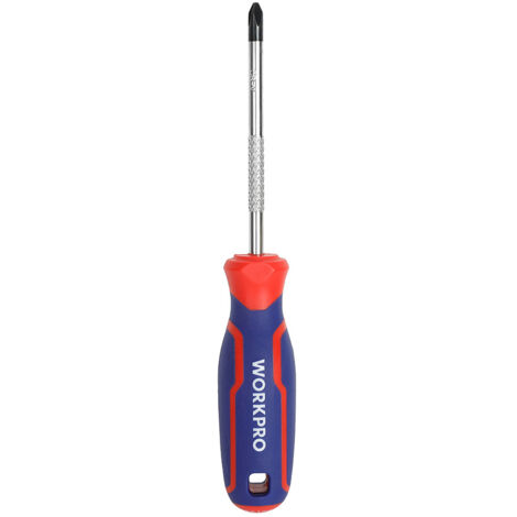 Tournevis Phillips Cr-V Avec Manche Tricolore, Ph2x150mm Workpro