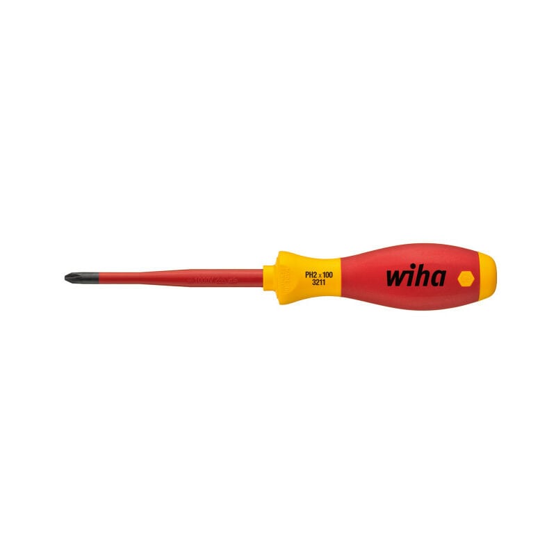 Wiha - Tournevis Softfinish Phillips Ph2 Electric Slimfix 35394