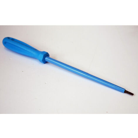 Tournevis plat 4x150mm isolé 1000V lame acier chromé manche bleu ATEX II pour vis tête fendue DERANCOURT