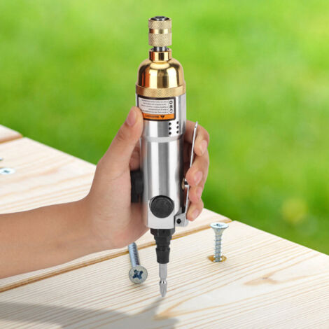 Tournevis pneumatique réversible 1/4'' 10500 tr/min - Outil à choc pour vissage rapide