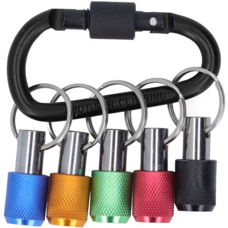 Tournevis porte-embout à tige hexagonale 1/4 pouces, barre d'extension à changement rapide avec 5 douilles de couleur