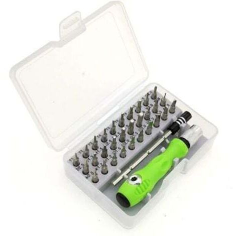 Tournevis Précision Kit,32-in-1 Mini Kit de Tournevis Clés Allen Outils de Réparation pour iphone Portable Laptop Montre Bijoux Jouets Lunettes macBook