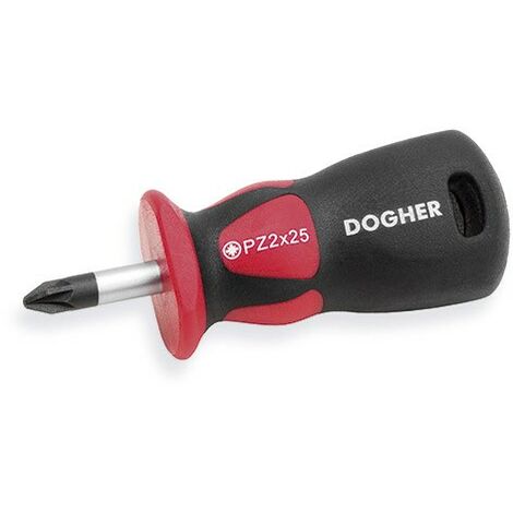 Tournevis professionnel CrMo, extra court, PZ1x25 mm DOGHER 337-PZ1-025