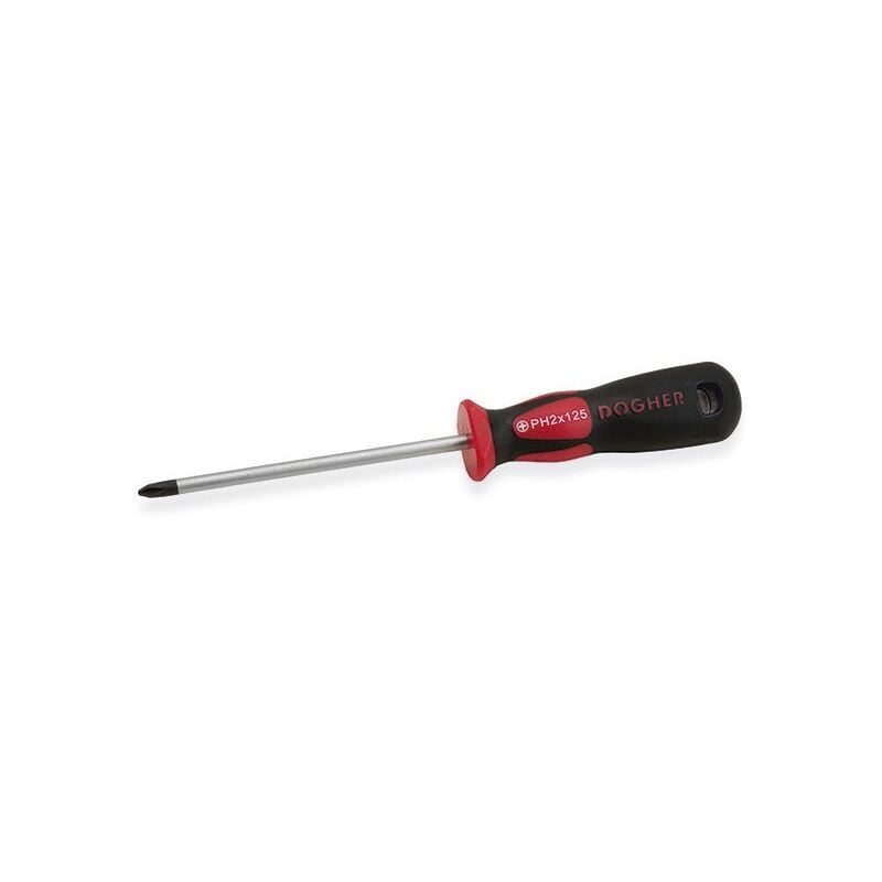 Dogher - Tournevis professionnel CrMo, PH2x125 mm 334-PH2-125