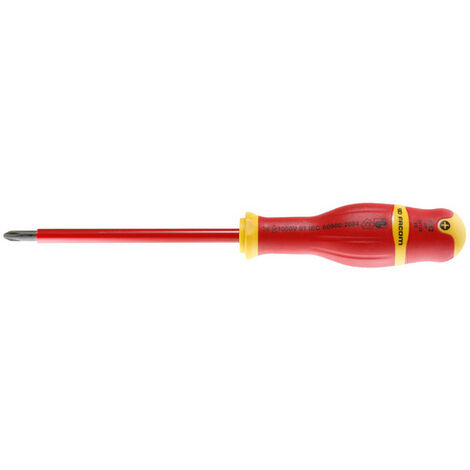 Tournevis PROTWIST isolé 1000 V pour vis cruciformes phillips PH3 3 x 150 mm - FACOM - AP3X150VE