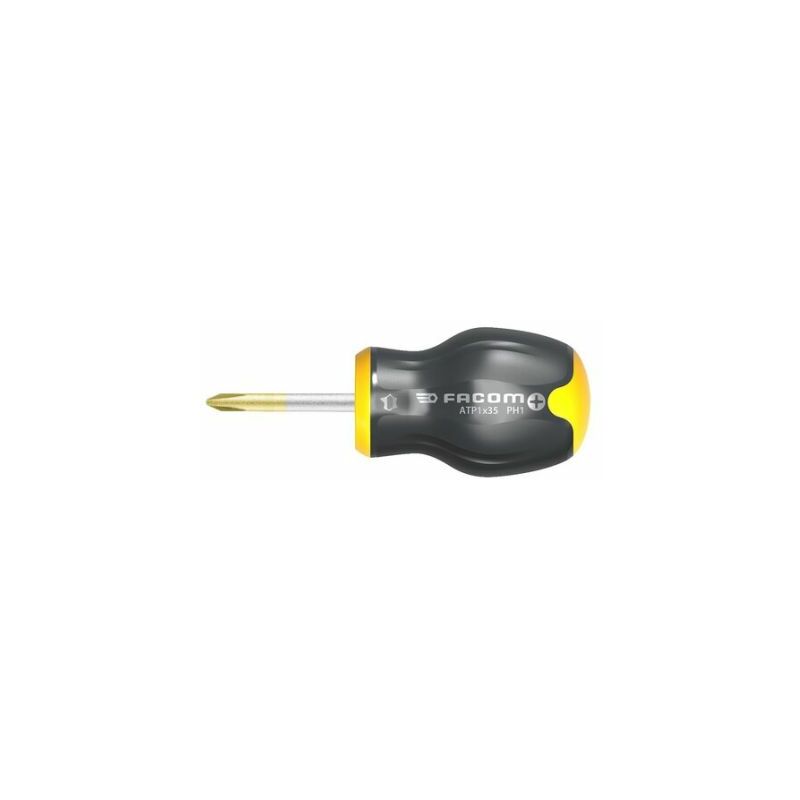 Tournevis PROTWIST 2 x 35mm PH2 pour vis cruciformes Phillips lame courte - vue 3