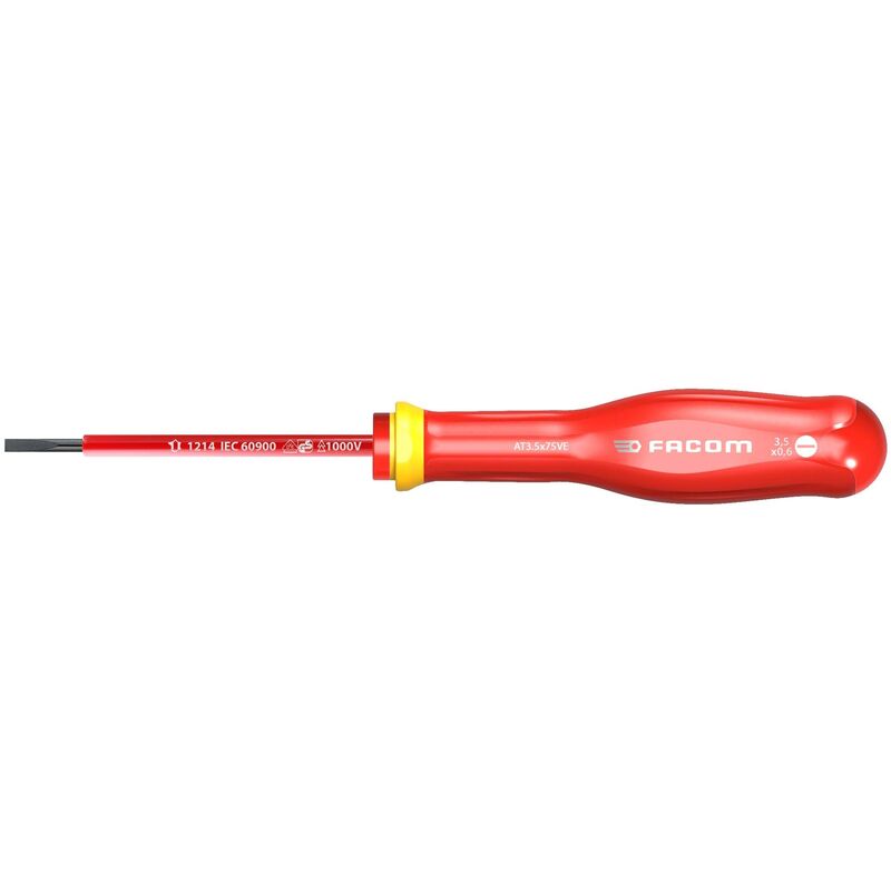 AT3X75VE tournevis protwist® isolé 1000 volts pour vis à fente - Facom