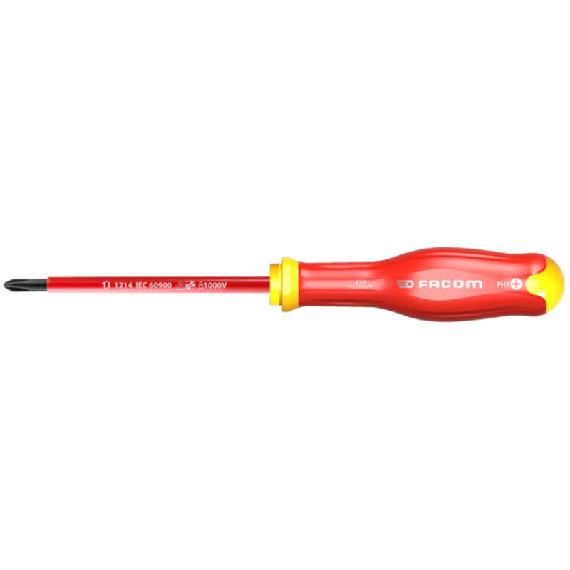 Tournevis isolé FACOM ProTwist Cruciforme 3 x 75mm ATP0X75VE - vue 4