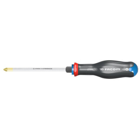 Tournevis Protwist® Shock pour vis Pozidriv® PZ2 6x125mm longueur totale 245mm - FACOM - ATWDH2X125CK