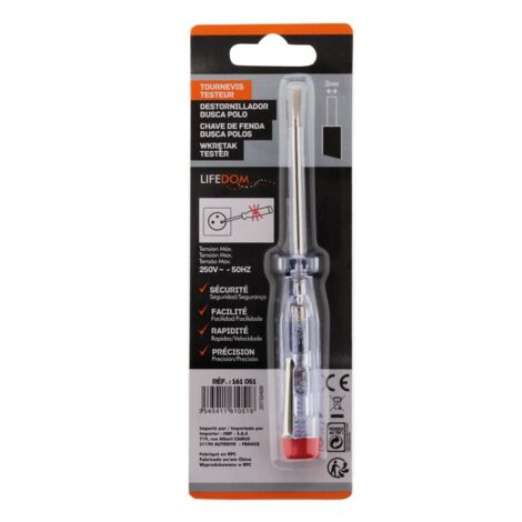 Tournevis testeur 3x140mm 250v