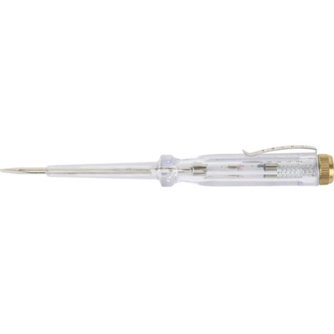 Tournevis testeur de tension - Dhome - Plat 3 - L. 140 mm - 100/500 VAC