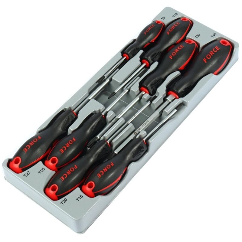 Force - Tournevis torx etoile assortiment de 8 tournevis torx de t8 à t40