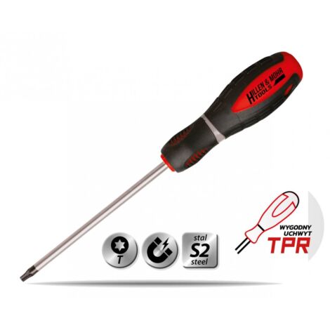 Tournevis Torx Dedra 17w036 acier S2 magnétique