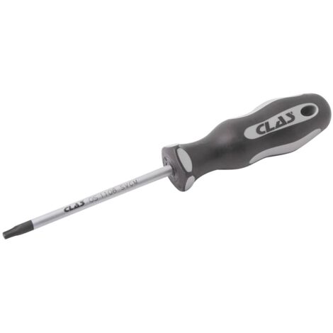 Tournevis torx T30x100 SVCM et poignée bi-matière PP+TPV - OS 1106 - CLAS Equipements