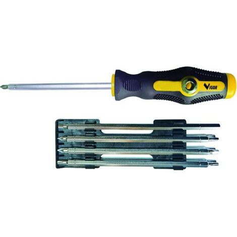 Tournevis Vigor multifonctions, avec embouts, 18-en-1