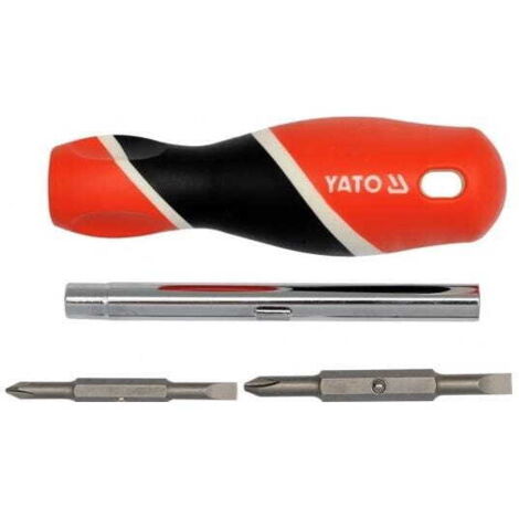TOURNEVIS YATO AVEC EMBOUTS INTERCHANGEABLES À DOUBLE EXTRÉMITÉ 25971