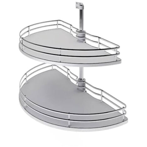Tourniquet 1/2 lune - Décor : Gris - Diamètre : 660 mm - Largeur de passage mini : 400 mm - Pour caisson de largeur : 800 mm - INOXA INDUSTRIE