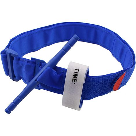 Tourniquet CAT - Tourniquet médical Tourniquet d'urgence, Tourniquet médical de combat, Trousse de premiers soins de randonnée Tourniquet tactique militaire pour le contrôle des saignements (Bleu)