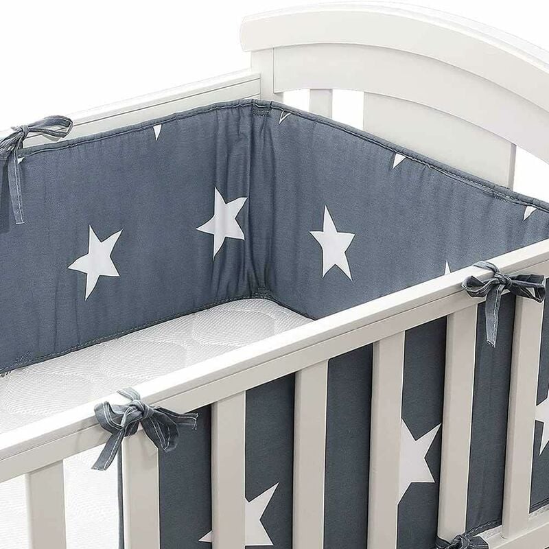 Tours de Lit de Bébé 4 Côtés, Protection de Rail de Berceau de Bébé Protection de Dentition Protection Contre Les Bords et Les Coins de Bébé pour