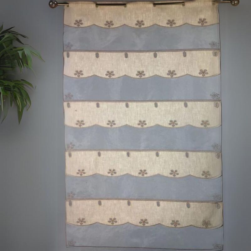 Modulable en organza brodé Ivoire 0.58x0.9 m