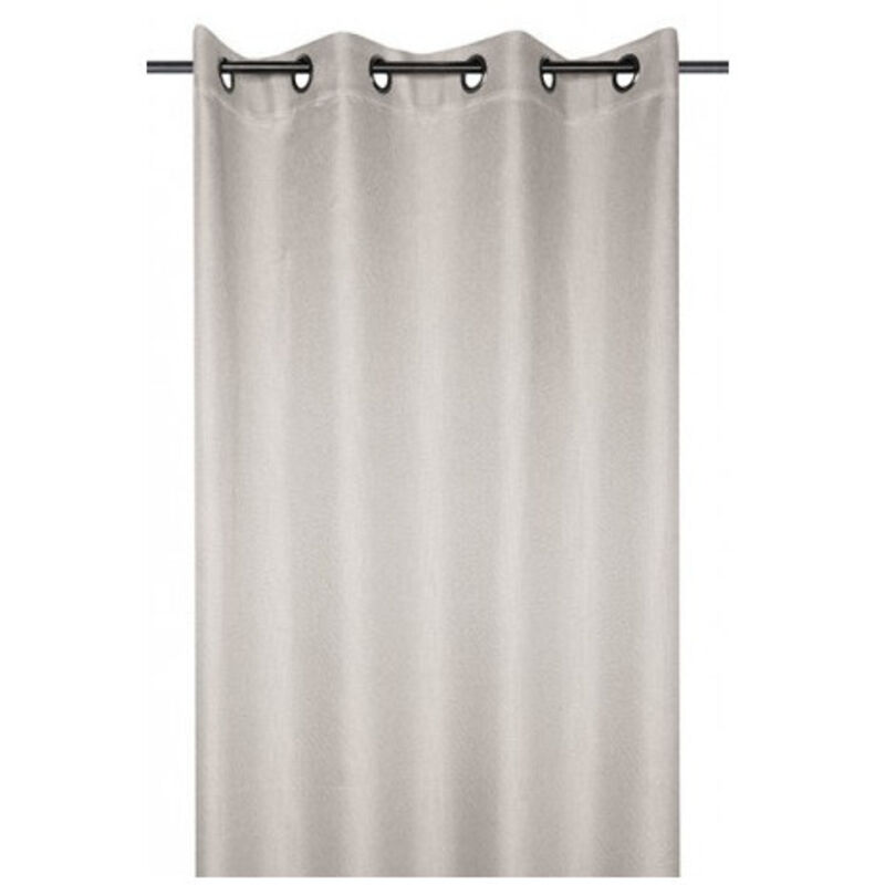 Rideau occultant uni tramé Gris Perle 140x260 cm