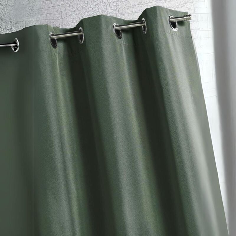 Rideau d'extérieur en tissu déperlant Kaki 140x260 cm