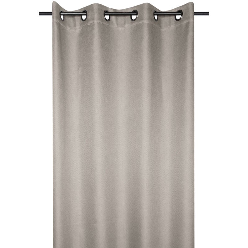 Homemaison - Rideau occultant doublure polaire Beige 140x260 cm