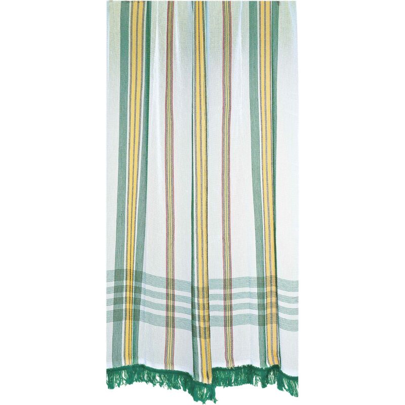 Rideau marseillais tissé Vert (250 x 140 cm)