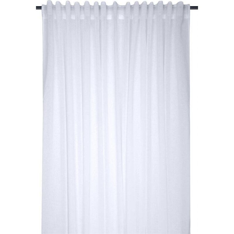 Voilage uni à passants dissimulés Blanc 290x260 cm