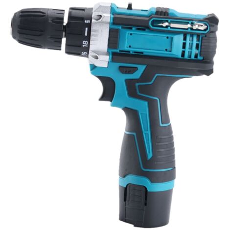Tout-en-un perceuse à percussion sans fil rechargeable : Kit pour la maison avec tournevis et visseuse lithium-ion compacte