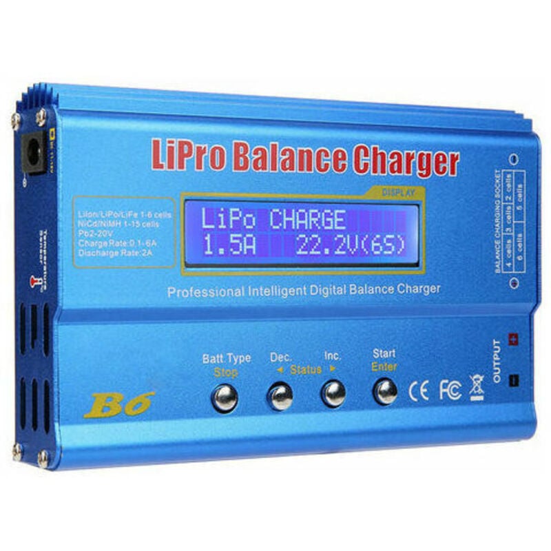 Famille - gabrielle Chargeur iMAX B6 80W, Chargeur Lipo, Chargeur de Balance Déchargeur pour Batterie LiPo/Li-ION/Life(1-6S), NiMH/NiCd(1-15S), lcd