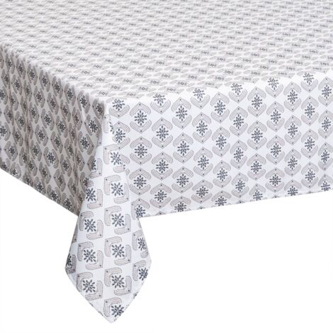 Tovaglia antimacchia Hindi grigio 140x240cm - Atmosphera créateur d'intérieur