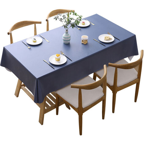 tavolo da pranzo Liujiu Tovaglia rettangolare impermeabile in PVC 60 x 120 cm festa self-service e campeggio 