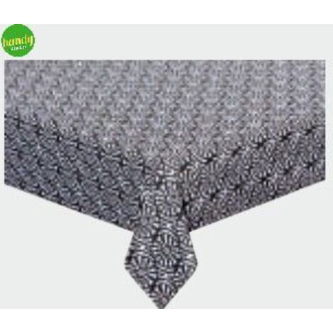 Tovaglia chakra tognana rettangolare 140x180cm cotone geometria grigio