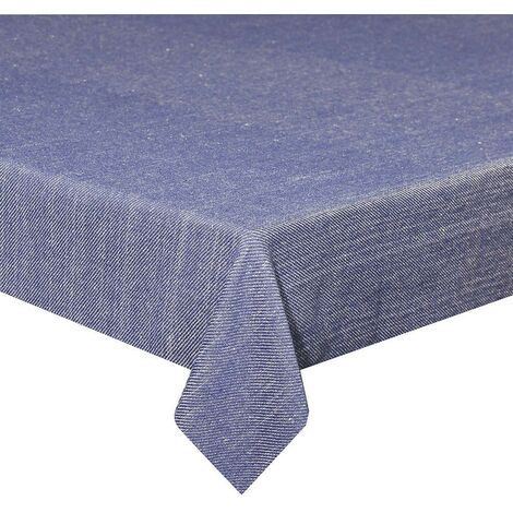 Tovaglia Cm 150x300 Denim Cotone Blu