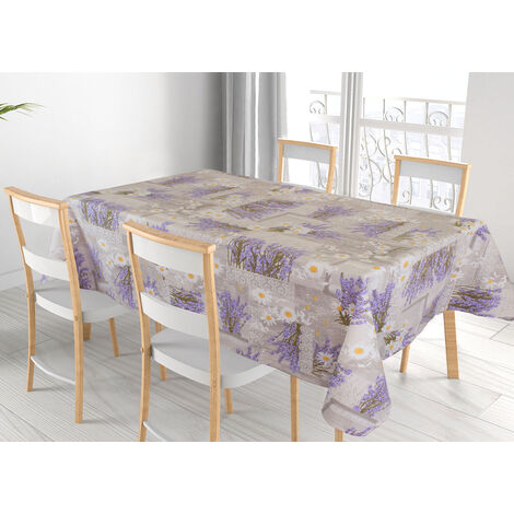 Tovaglia Cucina Copritavolo In 100% Cotone Made Italy Disegno M'ama RP, misura140x140coloreMama