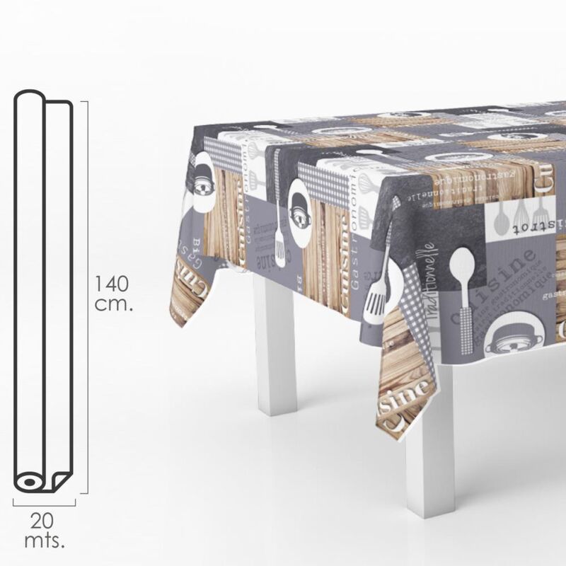 Tovaglia Antimacchia Tela Cerata Rotolo 140 cm. x