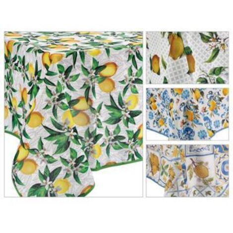 Tovaglia da Cucina Antimacchia Decoro Sicily 120 x 160 cm 4 Decori