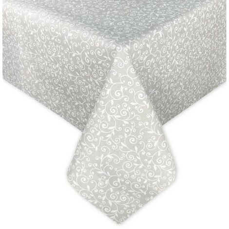 TOVAGLIA DORY arabesco BIANCO in cotone Cm. 140x140 x4 persone